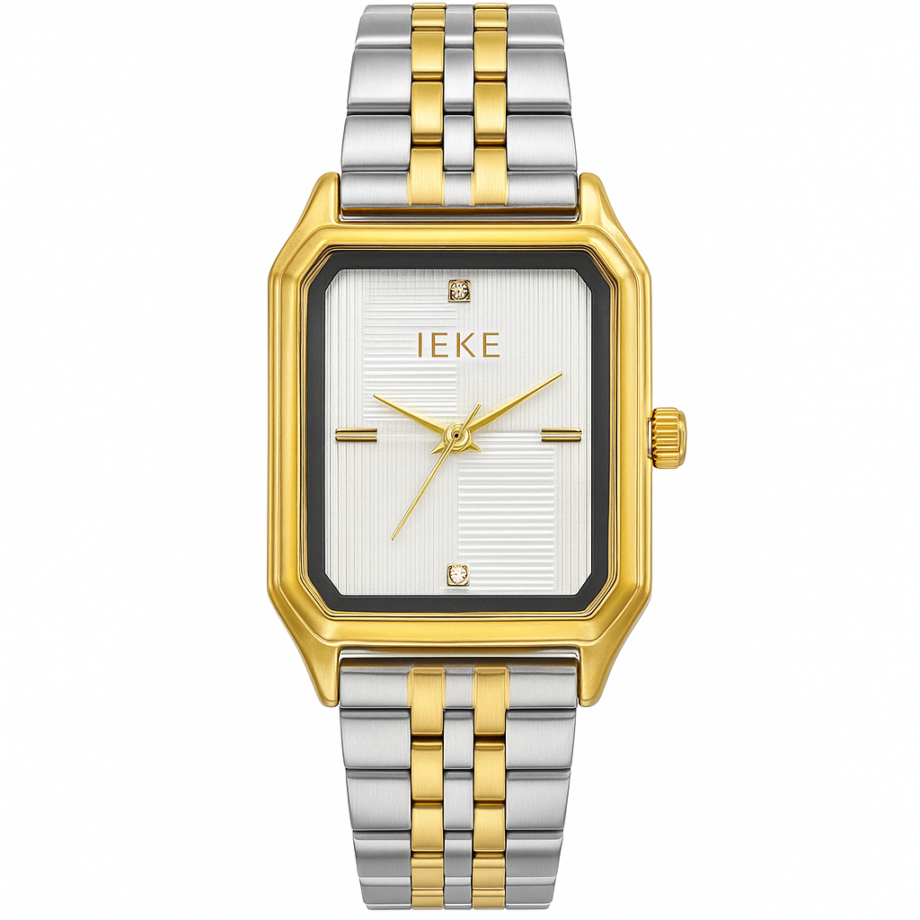 IEKE Rectangulaire Bicolore – Élégance Moderne